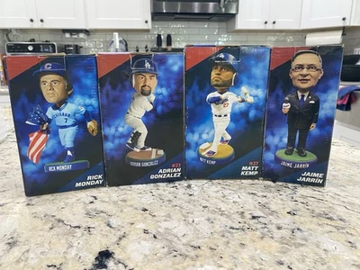 Новый! Комбинированный лот товаров Kemp Monday Gonzalez Jarrin (4) Bobblehead 2013 LA Dodgers - Изображение 1 из 2