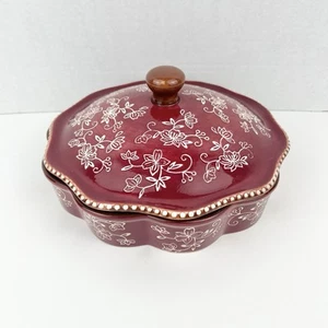 Temptations Tara 10" Floral Spitze gewellter Rand tiefe Tortenform XFI-KNG 759827 - Bild 1 von 7