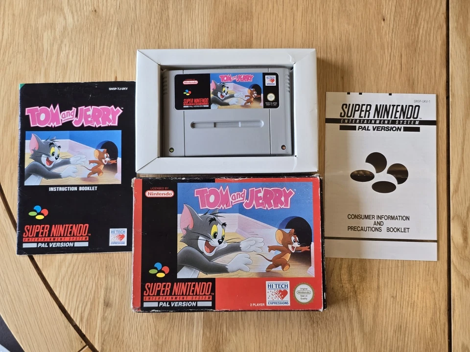 Tom and Jerry Super Nintendo SNES - PAL Version - Complete In Box - Image 1 of 4