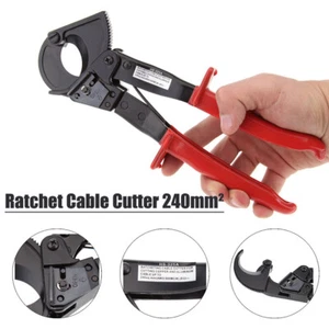 Heavy Duty Ratchet Cable Cutter Ratcheting Wire Cut Hand Tool Cut Up To 240mm² - Picture 1 of 12