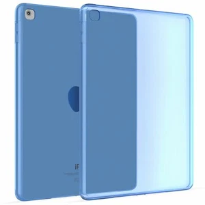 Transparent Silicone Cover Case For Apple iPad Mini 4 & 5 in Blue  - Picture 1 of 6