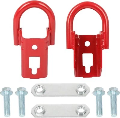Red 2 Pcs Towing Hooks FL3Z17N808A w/ Hardware Front For 2009-2019 Ford F150  Foto 1 de 4