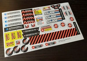 GI Joe Armor Bot Vintage Unused Decal Sheet 1993 - Picture 1 of 1