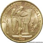 EE0252 Rare France 20 Francs Génie 1896 A Paris Or Gold Faisceau AU UNC
