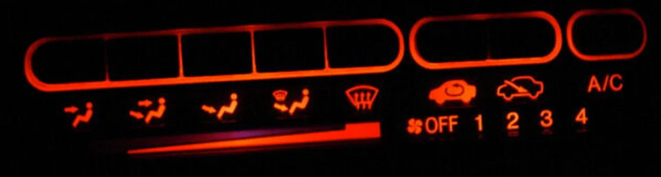 Red LED Climate Control Bulb KIT for Honda Civic EG 1992-1995 - Image 1 of 1