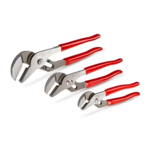 TEKTON 7 10 12-3/4 In. Groove Joint Pliers Set (3-Piece) Adjustable Hand Tool - Picture 1 of 12