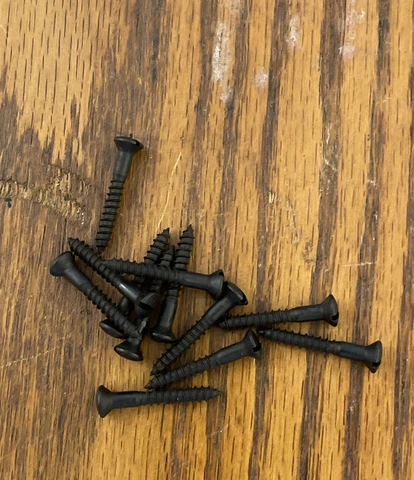 Wood Screws 6 X 1 Slotted Oval Head Steel Black Occidental Free Shipping Cover