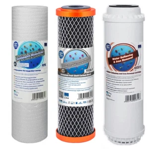 Aquafilter Replacement Filters Whole House Water Dechlorinator Softening 10" - Picture 1 of 2