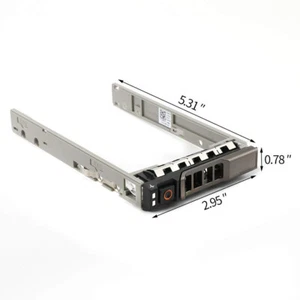 2.5inch SAS SATA HDD Hard Disk Drive Tray Caddy For Dell R730 T430 T630 W/Screws - Afbeelding 1 van 10