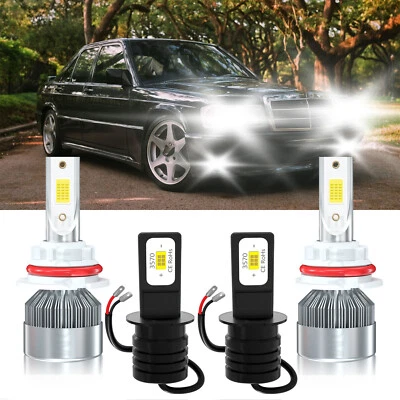 4x Faros LED de haz alto bajo bombillas antiniebla para Mercedes-Benz 190E 1987-1993 Foto 1 de 4