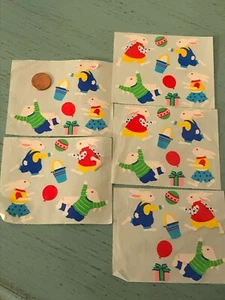 Vintage Mrs Grossmans Sticker Lot Osterhase Hasen Sammelalbum WOW! - Bild 1 von 1