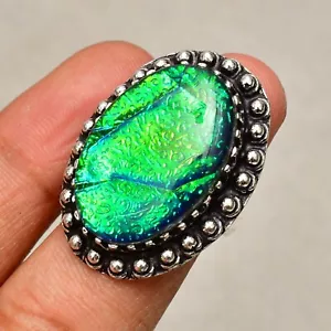 Anello gioiello fatto a mano in argento sterling 925 con pietra preziosa opal... - Foto 1 di 6