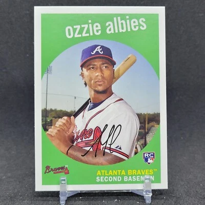 OZZIE ALBIES - 2018 Topps Archives - ROOKIE RC - #18 - ATLANTA BRAVES   - Image 1 of 2