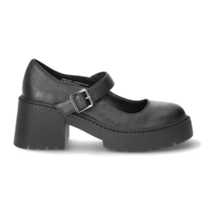 Madden NYC Women's Lug Maryjane Block Heel Shoes, Black, Size 7 NWT - Picture 1 of 7