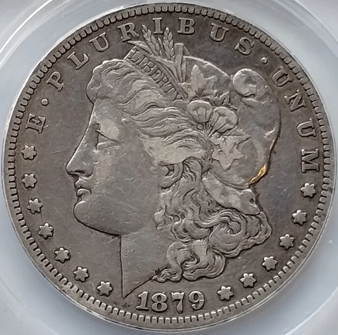 1879-CC Morgan Silver Dollar - Very Fine VF25 (Looks VF30/35) - CARSON CITY KEY! Cover