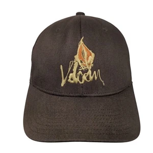 Volcom Fitted Hat Brown S-M Embroidered Flexfit 6 Panel Yupoong - Picture 1 of 9