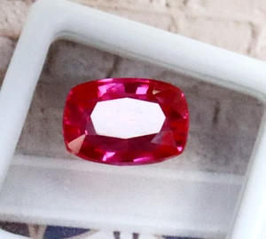 7.45 Carat Pink Spinel Cushion Cut Faceted Certified Loose Gemstone Custom Free - Picture 1 of 8