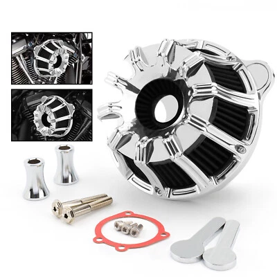 Filtro de admisión de filtro de aire CNC para Harley Touring Road Glide Softail Fat Boy Dyna Foto 1 de 4