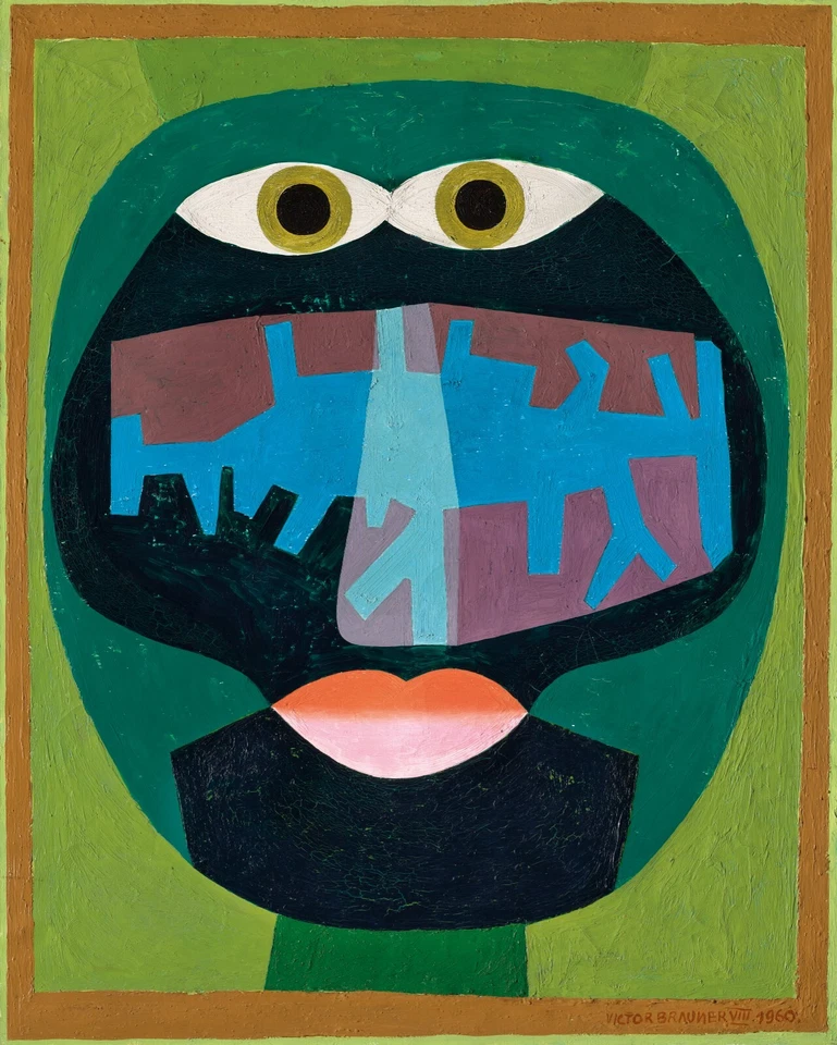VICTOR BRAUNER Surrealism Art Poster or Canvas Print "Inclusion Morphogene" - Image 1 of 1