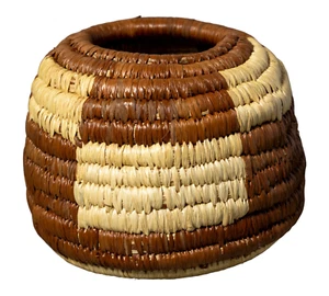 Brown and White Rainforest Vintage Basket - Picture 1 of 8