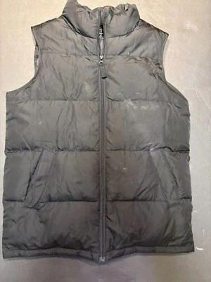 Chaleco de plumón Land's End para niños - L-10/12 - negro, ¡bueno! Foto 1 de 4