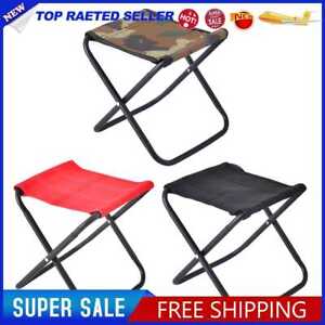 Outdoor Camping Fishing Seat Chair Lightweight Folding Stool with Storage Bag