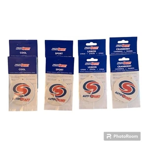 8 x Autosmart MIXED GENUINE Hanging Air Freshener COOL SPORT CRANBERRY LEMON - Picture 1 of 1