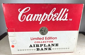 1st in Series - 1992 **NIB Campbells Limited Edition Collector Airplane Bank - Picture 1 of 7
