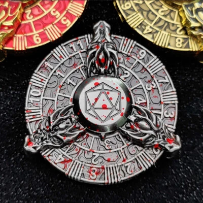 7-in-1 Fingertip Gyro Roulette Metal Dice for Table Games RPG Dice Gaming D&D - Image 1 of 4