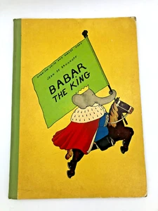 Rare 1st U.S. Edition Babar The King Illustrated Hardcover by Jean De Brunhoff - Picture 1 of 18