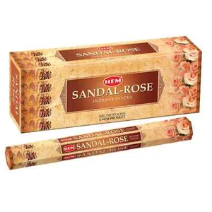 Hem Sandal Rose Agarbatti Hand Rolled Fragrance Masala Incense Sticks 120 Sticks - Picture 1 of 4
