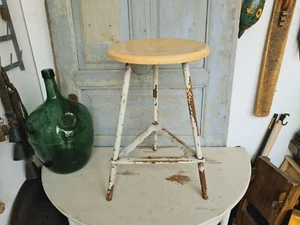 A5444 Alter Industrie Hocker Werkstatthocker Bauhaus Industrial Vintage RETRO - Bild 1 von 13