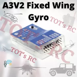 6 Axis Gyro A3V2 RC AirPlane Flight Stabilizer for RC plane Fixed Wing Auto Hove - Picture 1 of 12