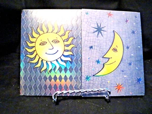 Happy Birthday with Love-Unused-Sun-Moon-Trifold #2939 - Picture 1 of 7