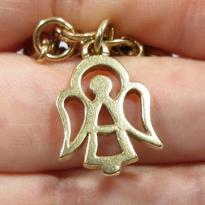 Dije de ángel abierto James Avery oro 14K - raro retirado y difícil de encontrar Foto 1 de 4