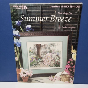 SUMMER BREEZE By Patricia Vaughn Cross Stitch Patterns Leisure Arts Book 45 - Picture 1 of 3