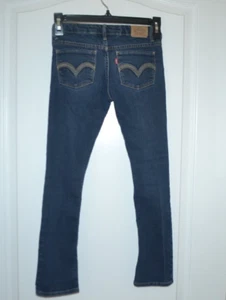 LEVIS 711 Skinny GIRLS Adjustable Waist Med Wash Jeans Pants SIZE 7 REG - Picture 1 of 7