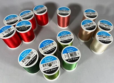 Sulky 40 wt. Rayon Thread 850 Yd. 15 Spools Christmas Color Collection - Image 1 of 4