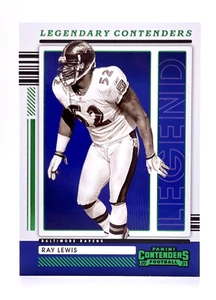 2021 Panini Contenders Legendary Green Ray Lewis Baltimore Ravens - Picture 1 of 2