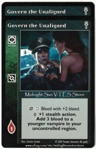 Govern the Unaligned x2 Fifth Edition V5 2020 V:TES VTES Vampire CCG - Picture 1 of 1