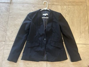 New York & Company Stretch Size 4 Women’s Black Blazer Jacket - Picture 1 of 5