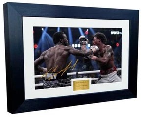 12x8 Terence Crawford Errol Spence Jr. Boxing Photograph Picture Frame Signed RH - Picture 1 of 2