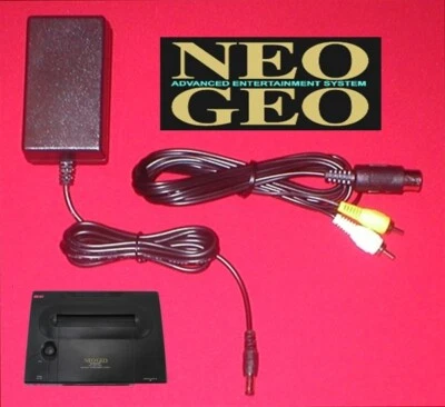 Fonte de alimentação adaptador CA 10V e cabo AV para console SNK Neo Geo AES PRO-POW 3 NOVO - Imagem 1 de 3
