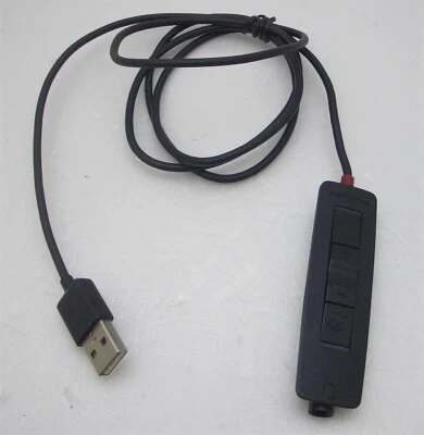 Plantronics SPARE Black USB In-Line Cable for Blackwire C3215 & C3225 Headsets - Image 1 of 4