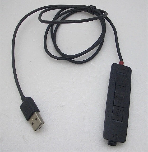 Plantronics SPARE Black USB In-Line Cable for Blackwire C3215 & C3225 Headsets - Image 1 of 4
