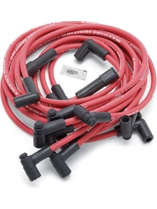 Edelbrock Spark Plug Wire Set Max-Fire Spiral Core 8.5 mm Red 90 Degree (22713) - Picture 1 of 12
