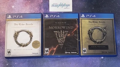 PlayStation 4 Elder Scrolls Online Lote Tamriel Unlimited, Gold, Morrowind PS4 Foto 1 de 4