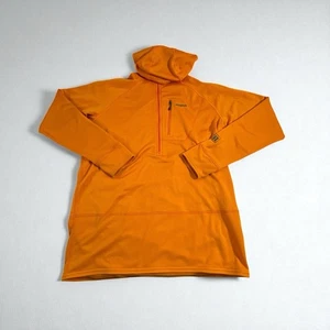 Patagonia Men's R1 Regulator Hoody 1/4 Zip Jacket Waffle Air Fleece Large Mango - Picture 1 of 9