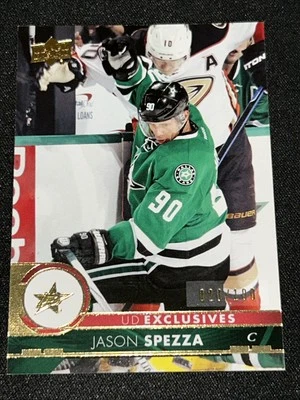 JASON SPEZZA Exclusive #/100 2017-18 Upper Deck Exclusives #61 Free Comb - Image 1 of 2