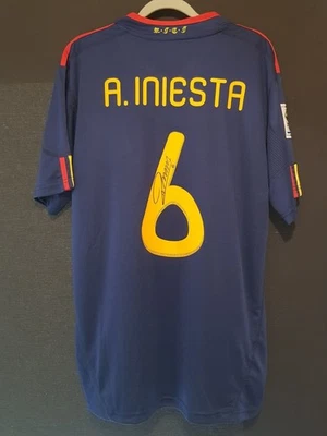 Andres Iniesta - Spanien WM 2010 Finale Trikot - Signiert / Autogramm - Bild 1 von 4